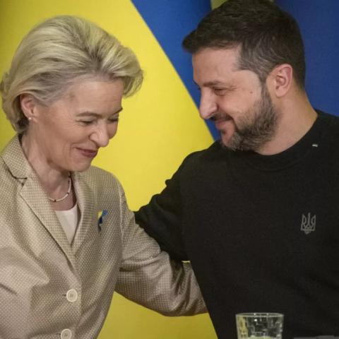 Von der Leyen y Zelenski