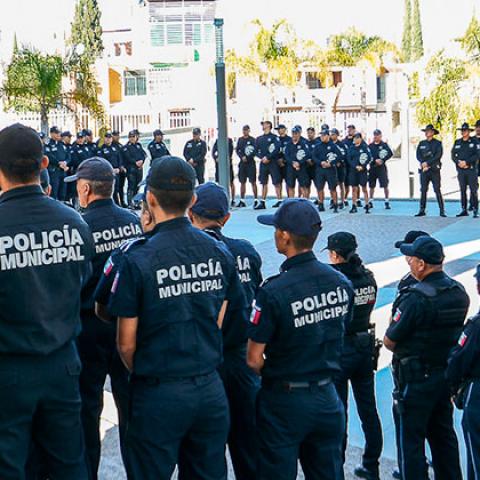 Policias municipales de Aguascalientes