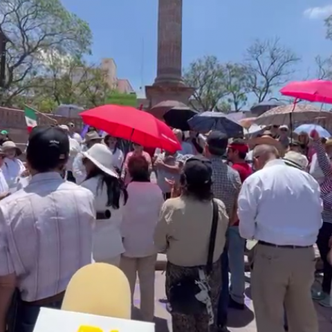 Manifestación contra elección judicial 