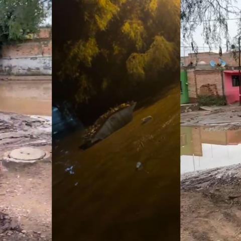 Al menos 30 viviendas afectadas por inundación de Las Ánimas, Pabellón de Arteaga 