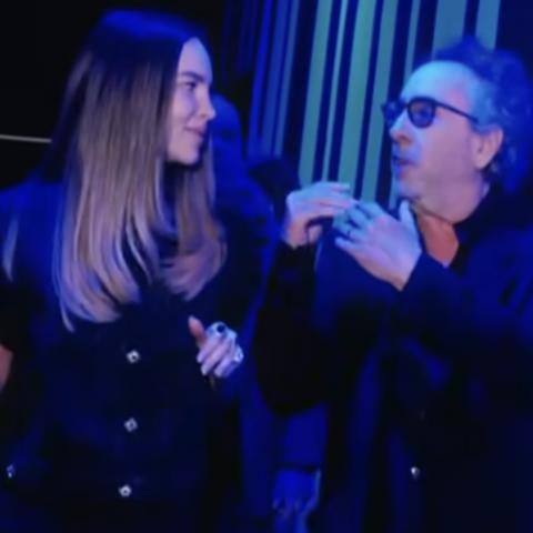 Belinda muestra su encuentro con Tim Burton 