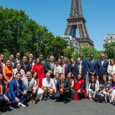 Regidores de Aguascalientes en Paris, Francia. 