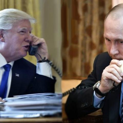 Donald Trump y Vladimir Putin 
