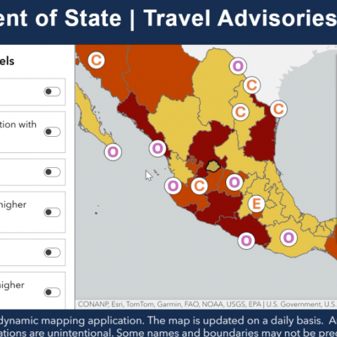 Alerta de viaje a ciudadanos de Estados Unidos 