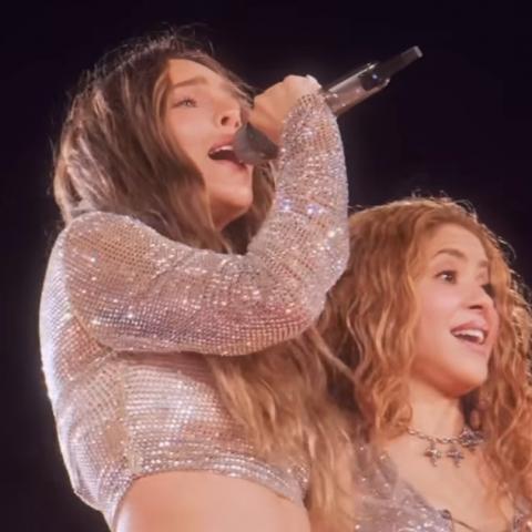  Shakira invitó a Belinda a cantar "Día de Enero" y así fue el momento 