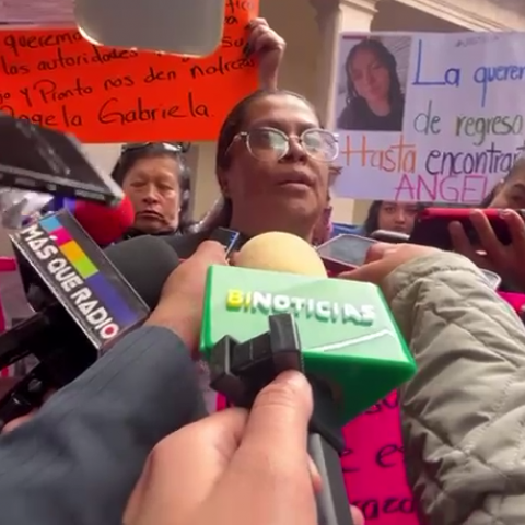 Ivonne, madre de Ángela, adolescente desaparecida 