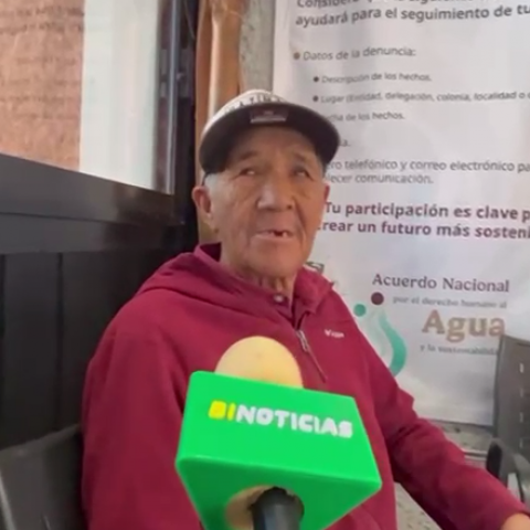 Efrén Soledad Zamora, productor de maíz en el municipio de Cosío