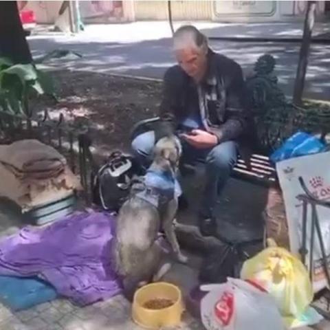 Actor de "Rosa Salvaje" vive en situación de calle con sus mascotas 