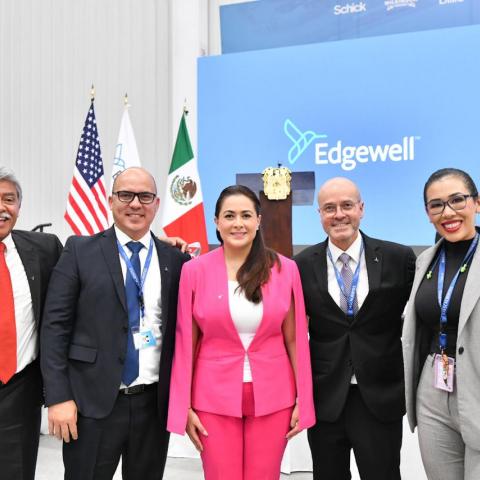 Tere Jiménez y empresarios 