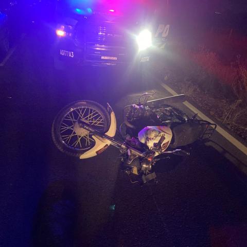 motociclista herido