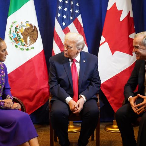 Sheinbaum, Trump y Carney
