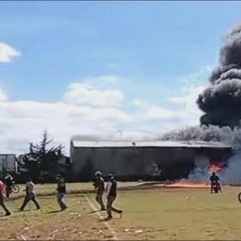 Avioneta desplomada