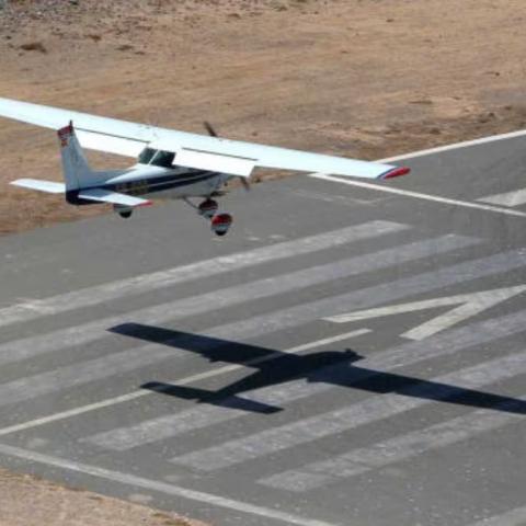 Avioneta desplomada
