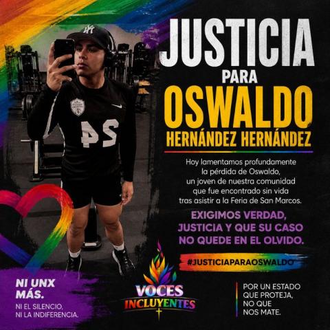 Exigen justicia para Oswaldo, asesinado tras desaparecer en calle Laureles; señalan posible crimen de odio