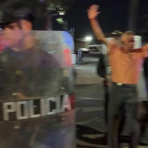Manifestación por agua 