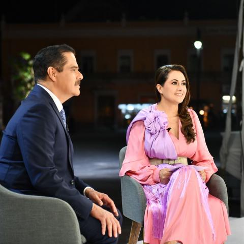Tere Jiménez participó en el programa Hechos con Javier Alatorre, desde Aguascalientes