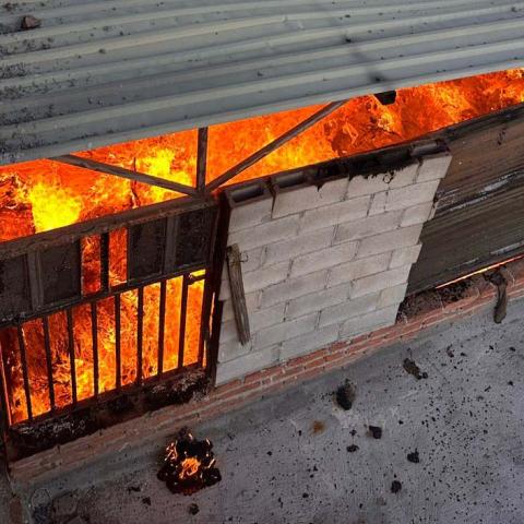 Vecinos alertan por posible cortocircuito; bomberos rescatan a un perro y evitan una tragedia mayor