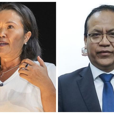 Keiko Fujimori y Roberto Sánchez