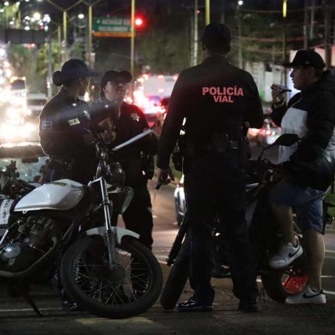Los vehículos fueron retirados por circular a exceso de velocidad, sin casco de seguridad o sin la documentación necesaria