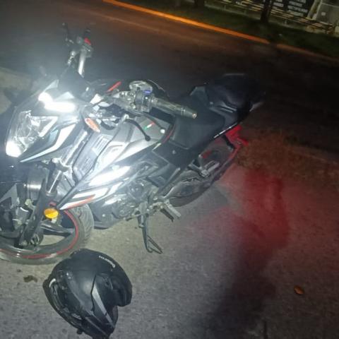 motociclista herido 