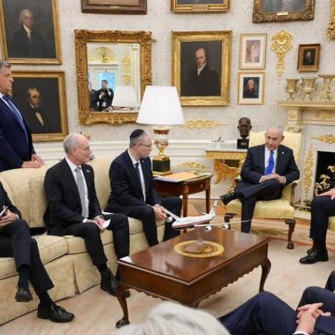 Benjamín Netanyahu se reúne con Donald Trump en la Casa Blanca