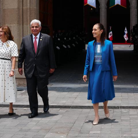 Claudia Sheinbaum y José Raúl Mulino 
