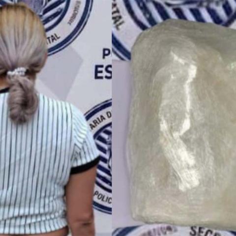 La sospechosa fue interceptada durante un operativo cerca de una gasolinera en la comunidad de Rancho Seco