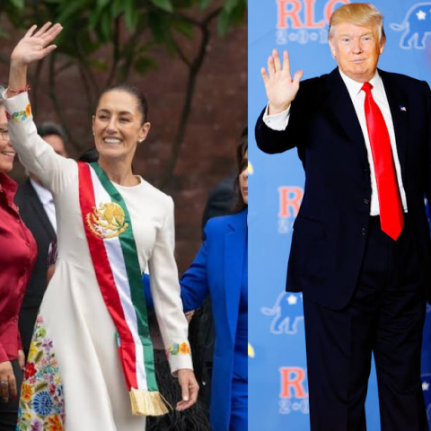 Sheinbaum y Trump 