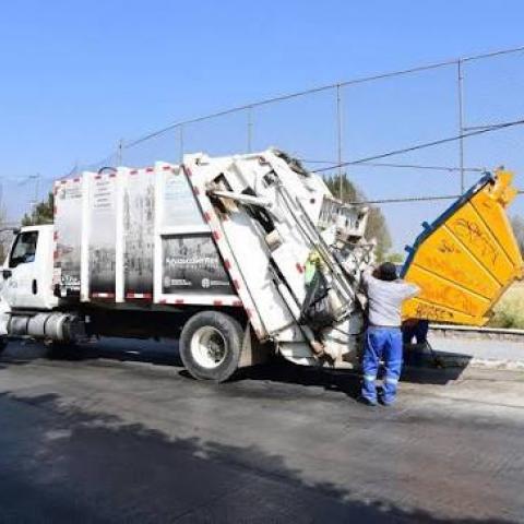 Recolección de residuos en la ciudad de Aguascalientes 
