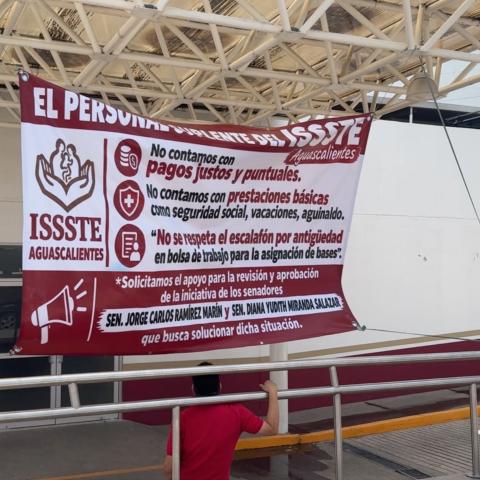 Suplentes del ISSSTE Aguascalientes trabajan bajo paro y con 20% en déficit de personal