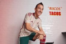 Jersey de visita de México Qatar 2022