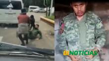 Pobladores golpean y secuestran a militares en San Cristóbal de las Casas