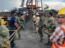 Trabajos en El Pinabete, mina de Coahuila