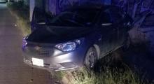 Fuerte choque por alcance frente a Residencial Las Plazas