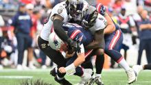 Patriotas caen ante Ravens
