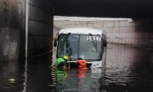 escatan a 45 pasajeros cuando se empezó a inundar su camión YOVOY