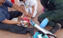 El pequeño tiene apenas un año y 4 meses y ya no reaccionaba a ningún estímulo cuando llegaron los paramédicos