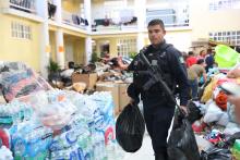 Policías estatales se solidarizan con damnificados del fraccionamiento México