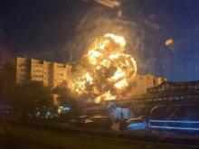 Avión militar ruso se estrella contra edificio residencial