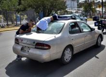 El fuerte accidente ocurrió en Av Aguascalientes casi frente a las instalaciones de C4