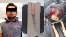Los hechos ocurrieron en el Municipio de Cosío y el agresor fue detenido por Policías Estatales