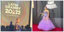 Elsa y Elmar en la alfombra roja de los Latin Grammy