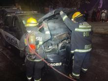 patrulla en llamas 