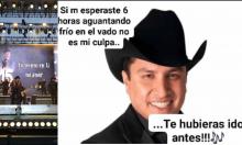 Julión Álvarez repone el concierto que se había cancelado por frío 