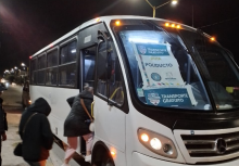 Policía Estatal también dará servicio de transporte a ciudadanos este día último 