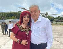 Layda Sansores le dedica un discurso–poema a López Obrador