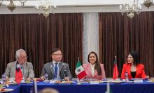 Reunión con rotarios de Taiwán