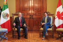AMLO y Justin Trudeau 