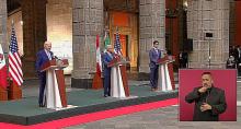 AMLO, Biden y Trudeau 