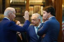 Mandatarios tras la Cumbre de Líderes de América del Norte 